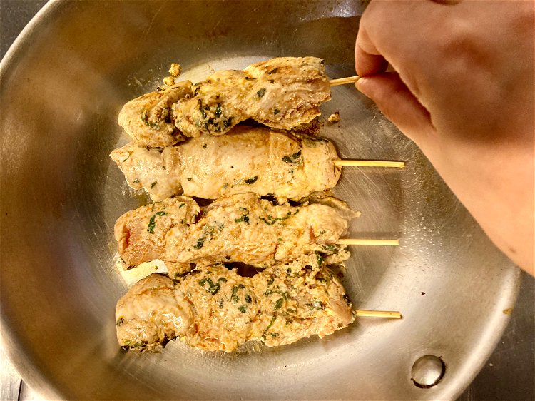 Image of Grill the chickenHeat a non-stick pan on medium heat. Place...